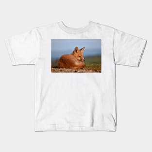 Alert Red Fox Kit Kids T-Shirt